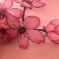 Flower Breast tattoo by Bearcat Tattoo