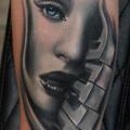 Arm Women Piano tattoo by Rich Pineda Tattoo