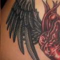 Heart Back Wings tattoo by Tim Kerr