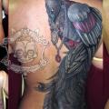 tatuaggio Realistici Pavone Schiena di Tim Kerr