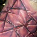 Neck Scar tattoo by Tim Kerr