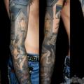 Fantasy Sleeve tattoo by Tim Kerr