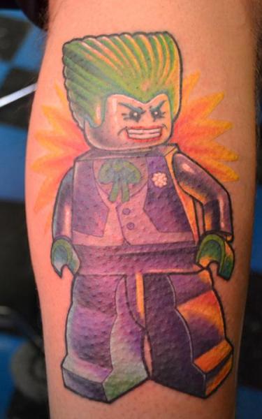 Arm Fantasy Joker Lego Tattoo by Heather Maranda