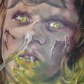tatuaje Fantasy Ternero zombi por Heather Maranda