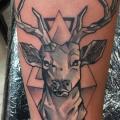 Arm Deer tattoo by Border Line Tattoos