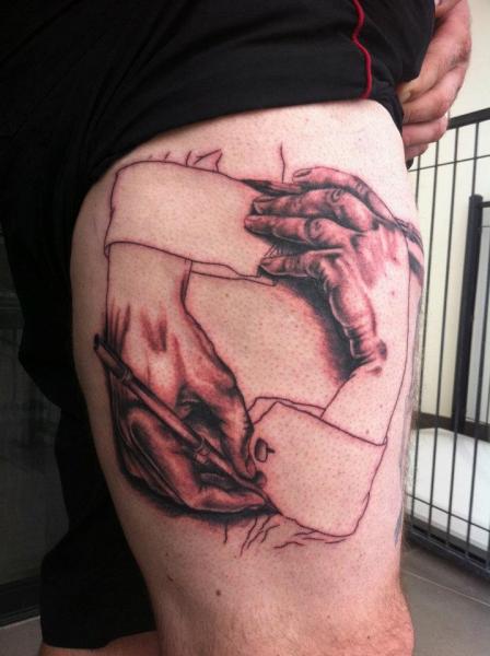 Arm Fantasie Hände Tattoo von Border Line Tattoos
