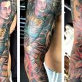Arm Japanese Samurai tattoo by Border Line Tattoos