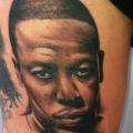 Porträt Realistische Bein tattoo von Border Line Tattoos