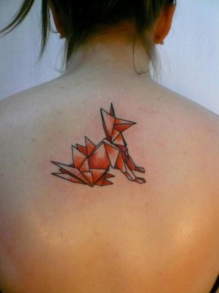 Dog Back Abstract Tattoo by Madame Chän