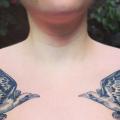 Breast Bird tattoo by Madame Chän
