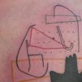 Chest Line Abstract tattoo by Madame Chän
