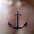 Chest Anchor tattoo by Madame Chän