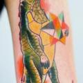 Arm Krokodil Abstrakt tattoo von Mariusz Trubisz