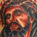 tatuaje Jesús Religioso Vientre por Pioneer Tattoo
