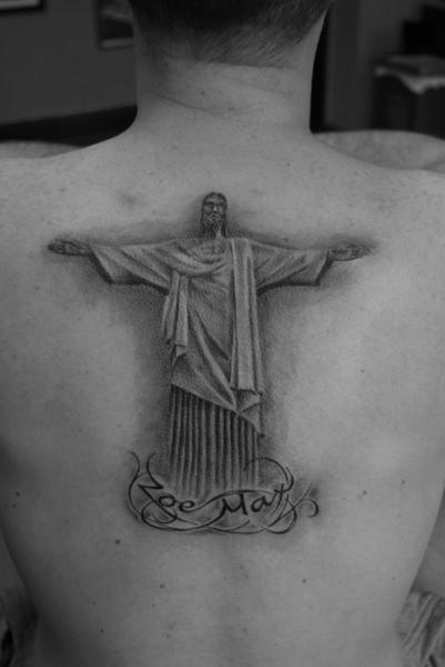 Tatuaż Plecy Religijny przez Alans Tattoo Studio