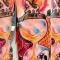 tatuaggio Clessidra Candela di Alans Tattoo Studio