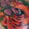 Fuß Blumen tattoo von Alans Tattoo Studio