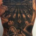 Clown Rücken Zug tattoo von DeLaine Neo Gilma