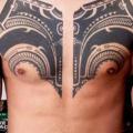 Shoulder Arm Chest Tribal Maori tattoo by DeLaine Neo Gilma