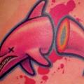 Fantasy Side Dolphin tattoo by DeLaine Neo Gilma
