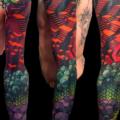 Sleeve Abstract tattoo by DeLaine Neo Gilma