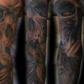 Skull Sleeve tattoo by Kri8or