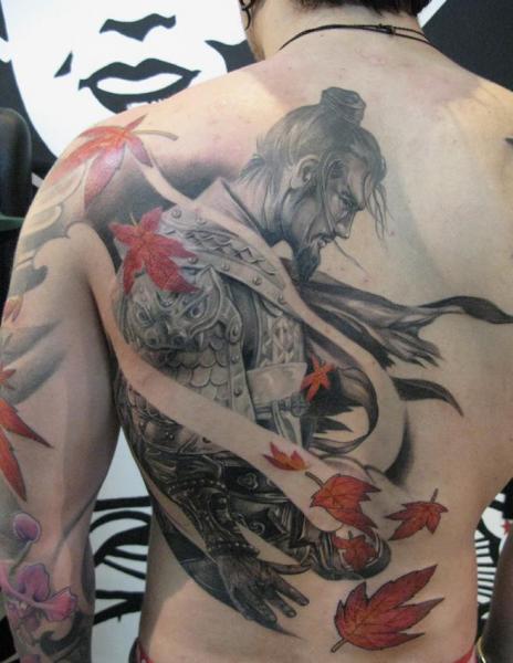 Tatuaggio Giapponesi Schiena Samurai di Elvin Tattoo