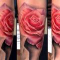 Arm Realistische Blumen Rose tattoo von Artrock