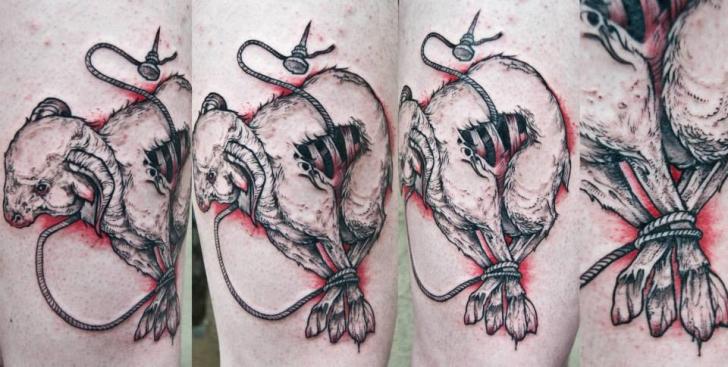 Tatuaggio Braccio Fantasy Agnello di Dark Art Tattoo