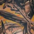 Fantasie Uhr Vogel Schlüssel tattoo von Dark Art Tattoo