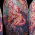 tatuaje Hombro Religioso por Dark Art Tattoo