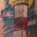 Lighthouse Thigh tattoo by Dark Art Tattoo
