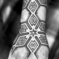 Arm Hand Dotwork tattoo by Dillon Forte