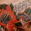 Shoulder Snake Chest Old School tattoo by Analog Tattoo
