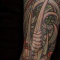Biomechanical Sleeve tattoo by Analog Tattoo