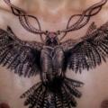 Chest Eagle tattoo by Morbida Tattoo