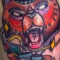 Shoulder Fantasy Wolf tattoo by Morbida Tattoo