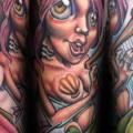 Arm Fantasie Meerjungfrau tattoo von Levy Hilton