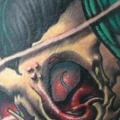 Arm Totenkopf Krähen tattoo von Levy Hilton