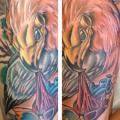 tatuaje Hombro Fantasy Águila por Levy Hilton