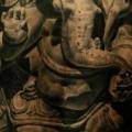 tatuaje Espalda Religioso Ganesh 3d por Ivan Yug