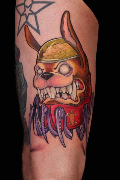 Arm Fantasie Hund Krabbe Tattoo von Ed Perdomo