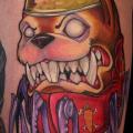 Arm Fantasy Dog Crab tattoo by Ed Perdomo