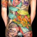 Japanische Rücken Samurai Drachen Po tattoo von Ed Perdomo