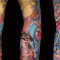 Fantasie Sleeve tattoo von Ed Perdomo