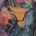 tatuaje Fantasy Robot por Ed Perdomo