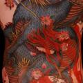 Japanese Back Dragon Butt Body tattoo by Yellow Blaze Tattoo