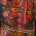 Arm Japanische Rücken Masken Po Körper tattoo von Yellow Blaze Tattoo