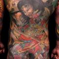 Рука Япония Спина Самурай Попа Тело татуировка от Yellow Blaze Tattoo