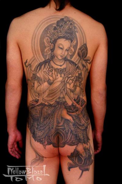 Tatuaje Japoneses Buda Espalda Culo Cuerpo por Yellow Blaze Tattoo